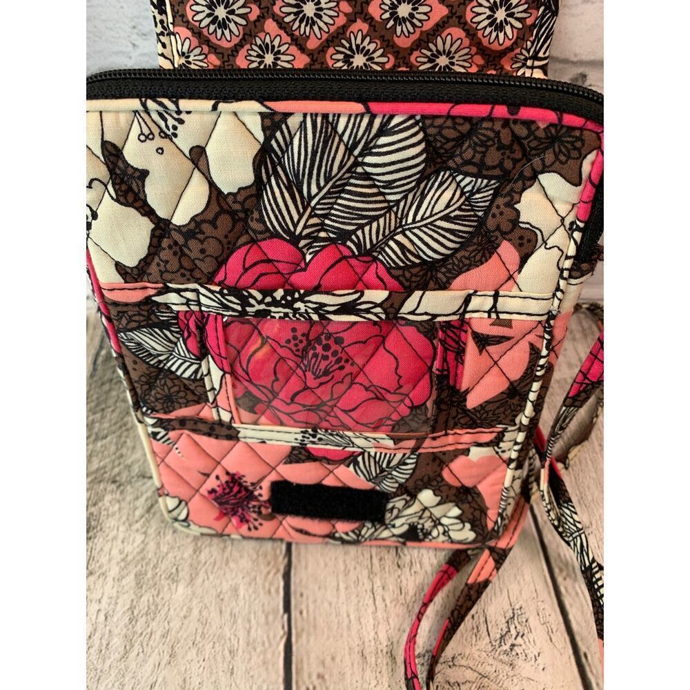 VERA BRADLEY Women’s Mocha Rouge Shoulder Crossbody Bag - Picture 3 of 6